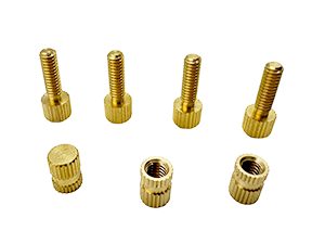 Copper Threaded Knurled Thumb Screw