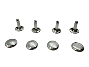 Double-Sided Rivet White Nickel